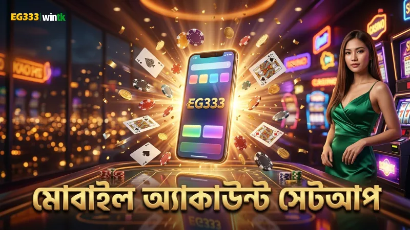 মোবাইল থেকে EG333 অ্যাকাউন্ট সহজে সেটআপ করুন