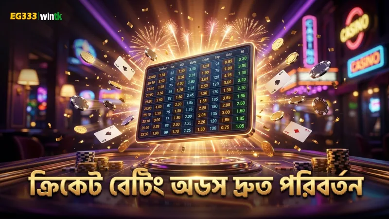 ক্রিকেট বেটিং অডসের দ্রুত পরিবর্তন বুঝে বাজি ধরুন
