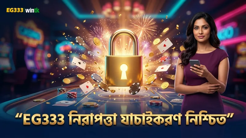 নিরাপদ জেতার জন্য EG333 নিরাপত্তা ও যাচাইকরণ নিশ্চিত।