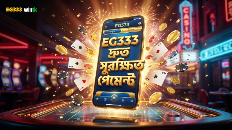 EG333 প্ল্যাটফর্মে স্থানীয় পেমেন্ট দ্রুত ও নিরাপদ।