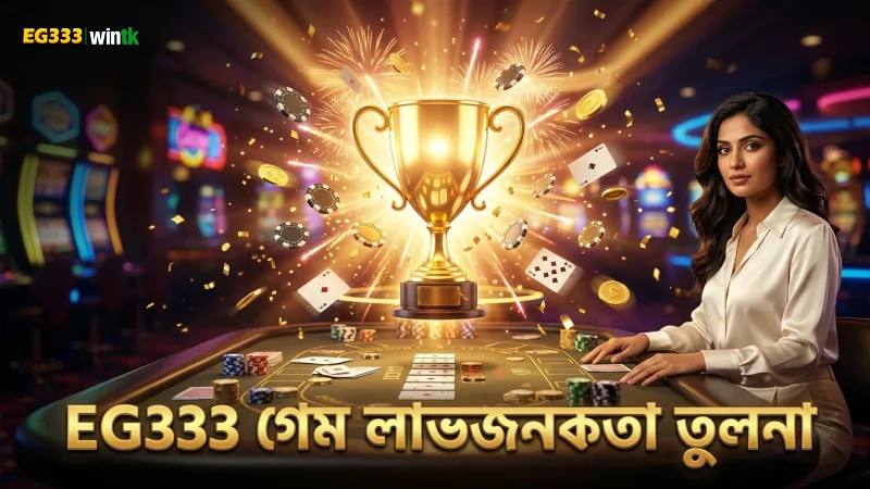 EG333 প্ল্যাটফর্মে বিভিন্ন গেমের লাভজনকতা তুলনা করা হয়েছে